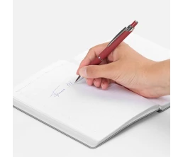 Ручка шариковая Chromos Soft Touch, красная