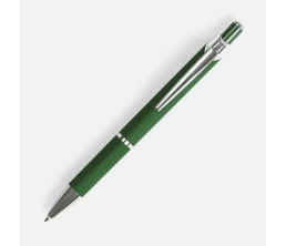 Ручка шариковая Chromos Soft Touch, зеленая