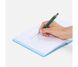 Ручка шариковая Chromos Soft Touch, зеленая