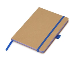Блокнот A5 "Sevilia Color", твердая обложка из крафта, 80 листов, цветной срез и форзац, натуральный/синий Блокнот A5 "Sevilia Color", твердая обложка из крафта, 80 листов, цветной срез и форзац, натуральный/синий