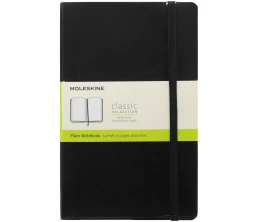 Записная книжка Moleskine Classic Large, без линовки, черная