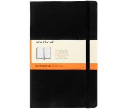 Записная книжка Moleskine Classic Large, в линейку, черная