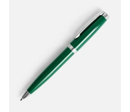 Ручка шариковая Letra Chrome, глянцевая, темно-зеленая