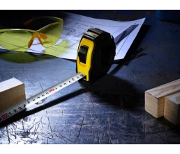 Рулетка Mittari с магнитным наконечником, 5 м, желтая