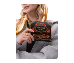 Платок «Тагильский поднос», молочный