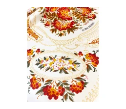 Платок «Тагильский поднос», молочный