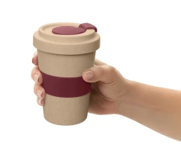 Стакан из пшеничного волокна «Flava», burgundy