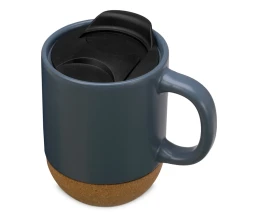 Подарочный набор с кружкой, медом и ложкой для меда, антрацит