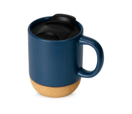 Подарочный набор с кружкой, медом и ложкой для меда, синий