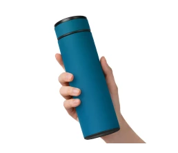 Термос «Confident» с покрытием soft-touch 420мл, индиго