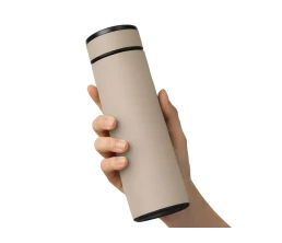 Термос «Confident» с покрытием soft-touch 420мл, бежевый
