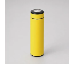 Вакуумный термос "Vacuum Flask C1", soft touch, 420мл, желтый