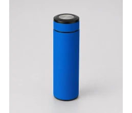 Вакуумный термос "Vacuum Flask C1", soft touch, 420мл, синий