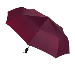 Подарочный набор с зонтом и термобутылкой в шопере, бордовый