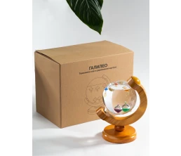 Термометр-шар «Галилео» в деревянном корпусе