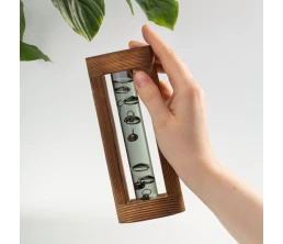 Термометр «Галилей» в деревянном корпусе, серый