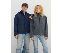 Куртка софтшелл с капюшоном мужская Race Men, ярко-синяя (royal)