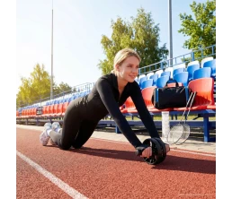 Спортивная сумка Fitnext, черная с синим