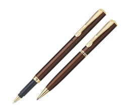 Набор Pierre Cardin PEN&PEN: ручка шариковая + роллер. Цвет - коричневый. Упаковка Е.