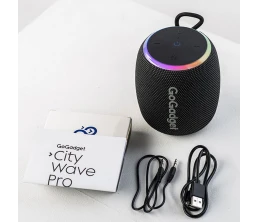 Водонепроницаемая колонка с подсветкой CityWave Pro, черная