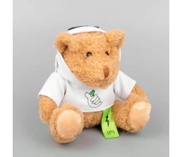 Мягкая игрушка «Мишка Cuddleton» в белом худи