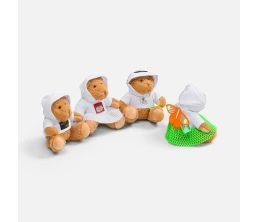 Мягкая игрушка «Мишка Cuddleton» в белом худи