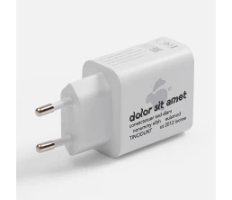 Станция беспроводной зарядки с часами и подсветкой GlobeBee, белая