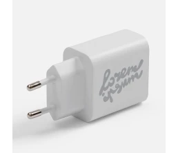 Станция беспроводной зарядки с часами и подсветкой GlobeBee, белая