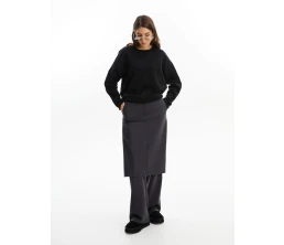 Лонгслив унисекс Siluetti Fuori, черный