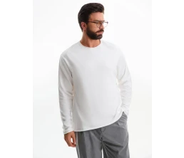 Лонгслив унисекс Siluetti Fuori, молочно-белый