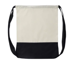 Рюкзак-мешок Cotton из хлопка 170 г, натуральный/черный
