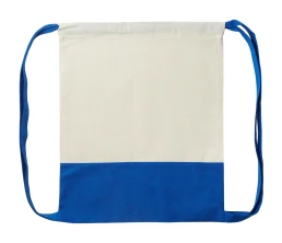 Рюкзак-мешок Cotton из хлопка 170 г, натуральный/синий