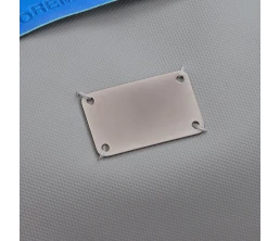 Шильдик металлический Furo, серый металлик