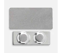 Значок Magnet Matto, серебристый глянцевый