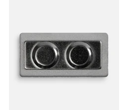 Значок Magnet Matto, серебристый глянцевый