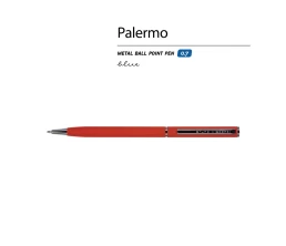 Ручка металлическая шариковая «Palermo», софт-тач, 0,7 мм,  красный