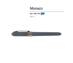Ручка пластиковая шариковая «Monaco», 0,5мм, синие чернила, графит/вороненая сталь