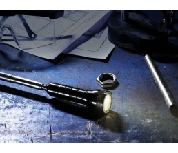 Телескопический фонарь с магнитом Flexion, ver.2, черный