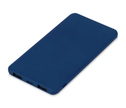 Подарочный набор c вакуумной термокружкой и повербанком С1, темно-синий