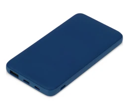 Подарочный набор с термокружкой и повербанком С2, 10000 mAh, темно-синий