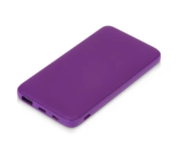 Подарочный набор с термокружкой и повербанком С2, 10000 mAh, фиолетовый