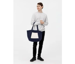 Шопер Shophop, синий с неокрашенным