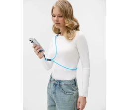 Кабель-ланьярд energyFlex Power Delivery 60 Вт, голубой