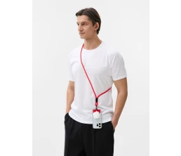 Кабель-ланьярд energyFlex Power Delivery 60 Вт, красный