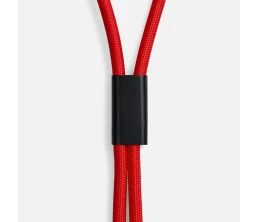 Кабель-ланьярд energyFlex Power Delivery 60 Вт, красный