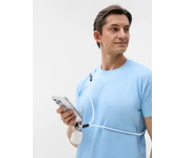 Кабель-ланьярд energyFlex Power Delivery 60 Вт, белый