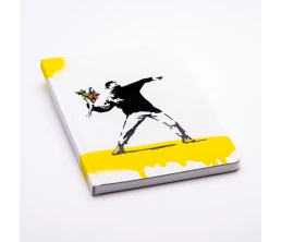Блокнот линованный Pininfarina Banksy Метатель цветов из каменной бумаги, А5