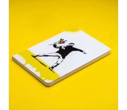 Блокнот линованный Pininfarina Banksy Метатель цветов из каменной бумаги, А5