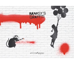 Блокнот линованный Pininfarina Banksy Крыса из каменной бумаги, А5