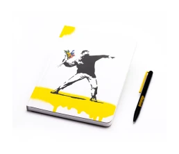 Набор Pininfarina Banksy Метатель цветов: шариковая ручка GrafeeX и блокнот линованный из каменной б